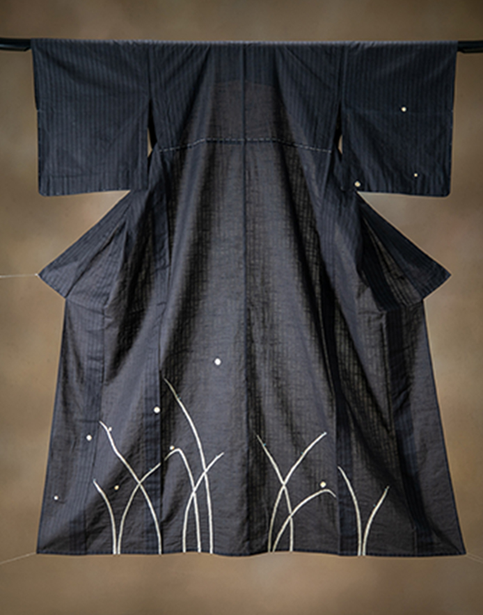 夏着物になる浴衣「蛍」